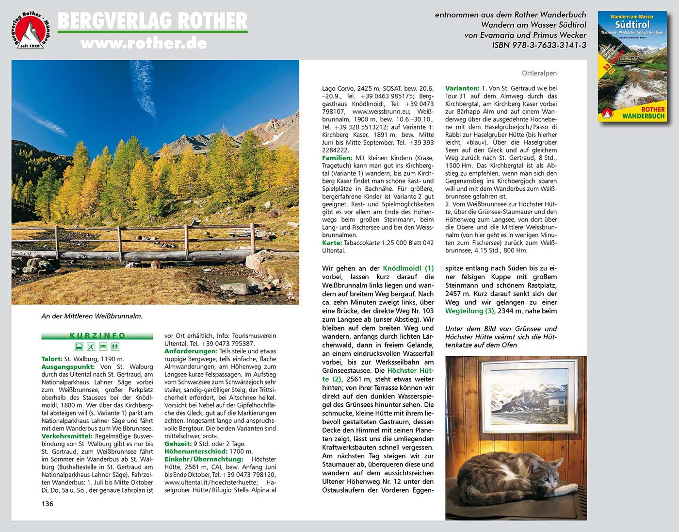 Wandern am Wasser Südtirol