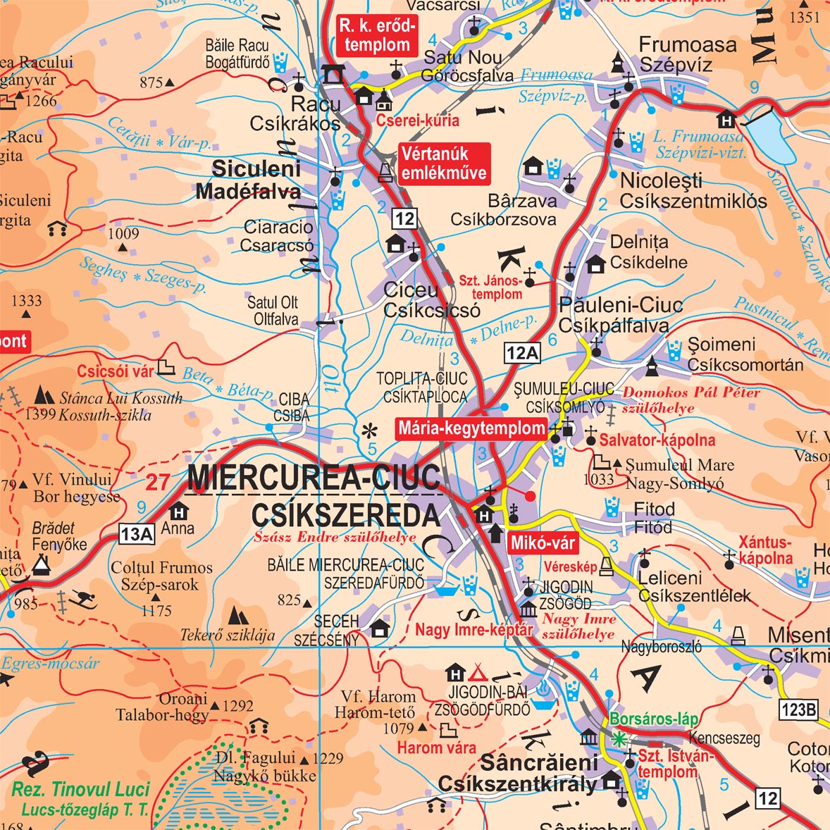 Transsylvanien Gizi Map - 1:200.000