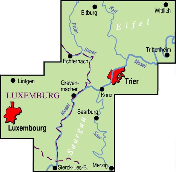 Trier und Umgebung - ADFC Regionalkarte