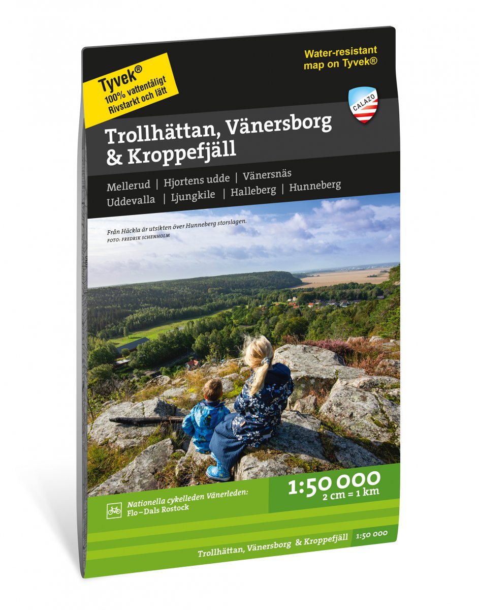 Trollhättan Vänersborg & Kroppefjäll 1:50 000 - Calazo Wanderkarte