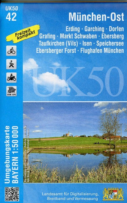UK50-42 München-Ost - Wanderkarte 1:50.000 Bayern
