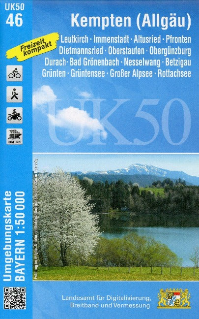UK50-46 Kempten (Allgäu) - Wanderkarte 1:50.000 Bayern