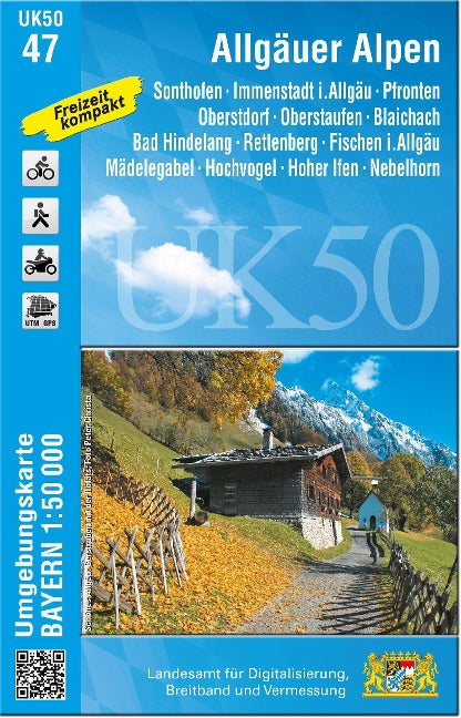 UK50-47 Allgäuer Alpen - Wanderkarte 1:50.000 Bayern