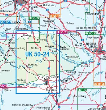 UK50-24 Naturpark Altmühltal, mittl.Teil - Wanderkarte 1:50.000 Bayern