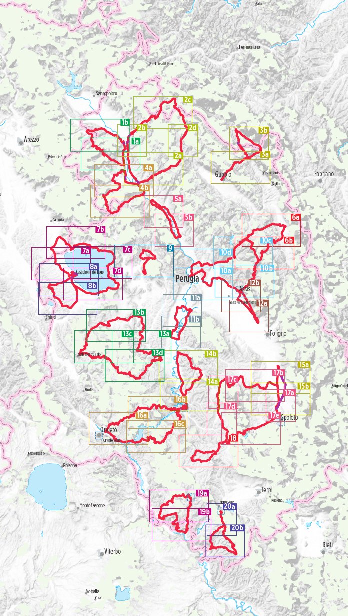 Umbrien Radregion - Bikeline Radtourenbuch