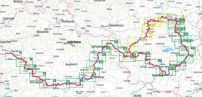 Unstrut-Radweg - Bikeline Radtourenbuch