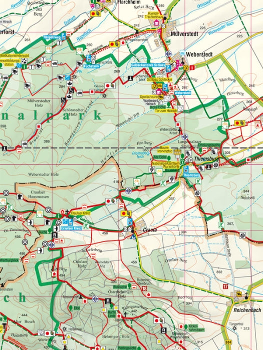 Unstrut-Hainich-Kreis 1:50.000 - Rad- und Wanderkarte