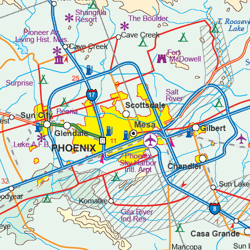 San Diego 1:15.000 and USA SW Border 1:1.390.000