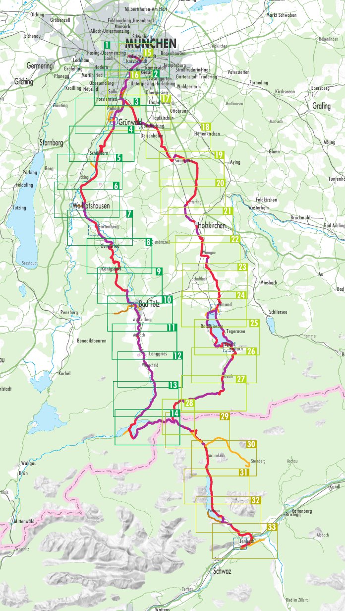Via Bavarica Tyrolensis - Bikeline Radtourenbuch