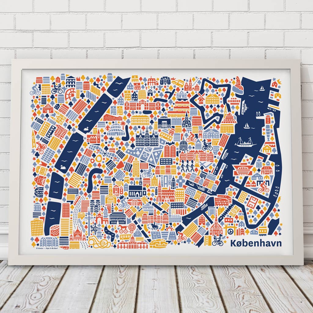 Kopenhagen Poster 50x70 cm von Vianina