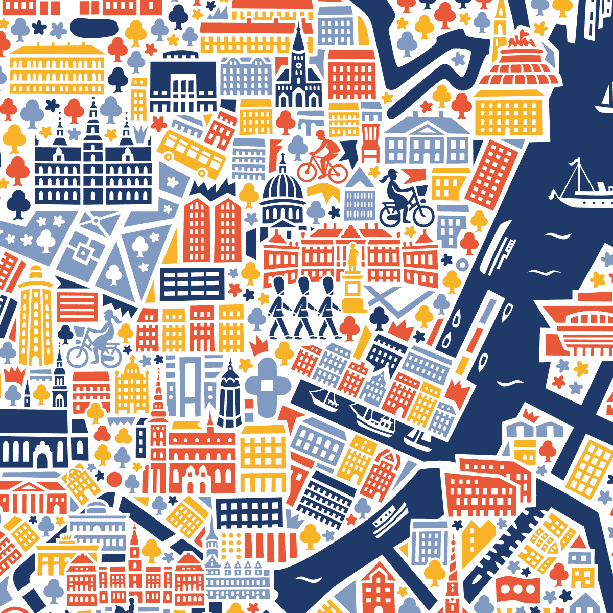 Kopenhagen Poster 50x70 cm von Vianina