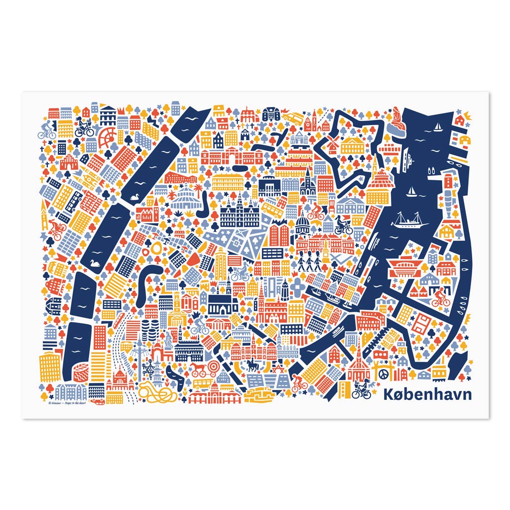 Kopenhagen Poster 50x70 cm von Vianina