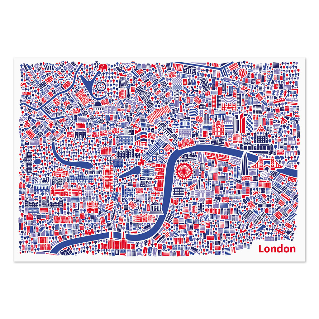 London Poster 50x70 cm von Vianina