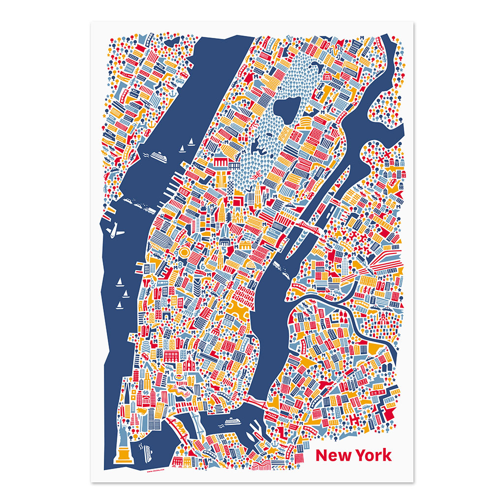 New York Poster 50x70 cm von Vianina