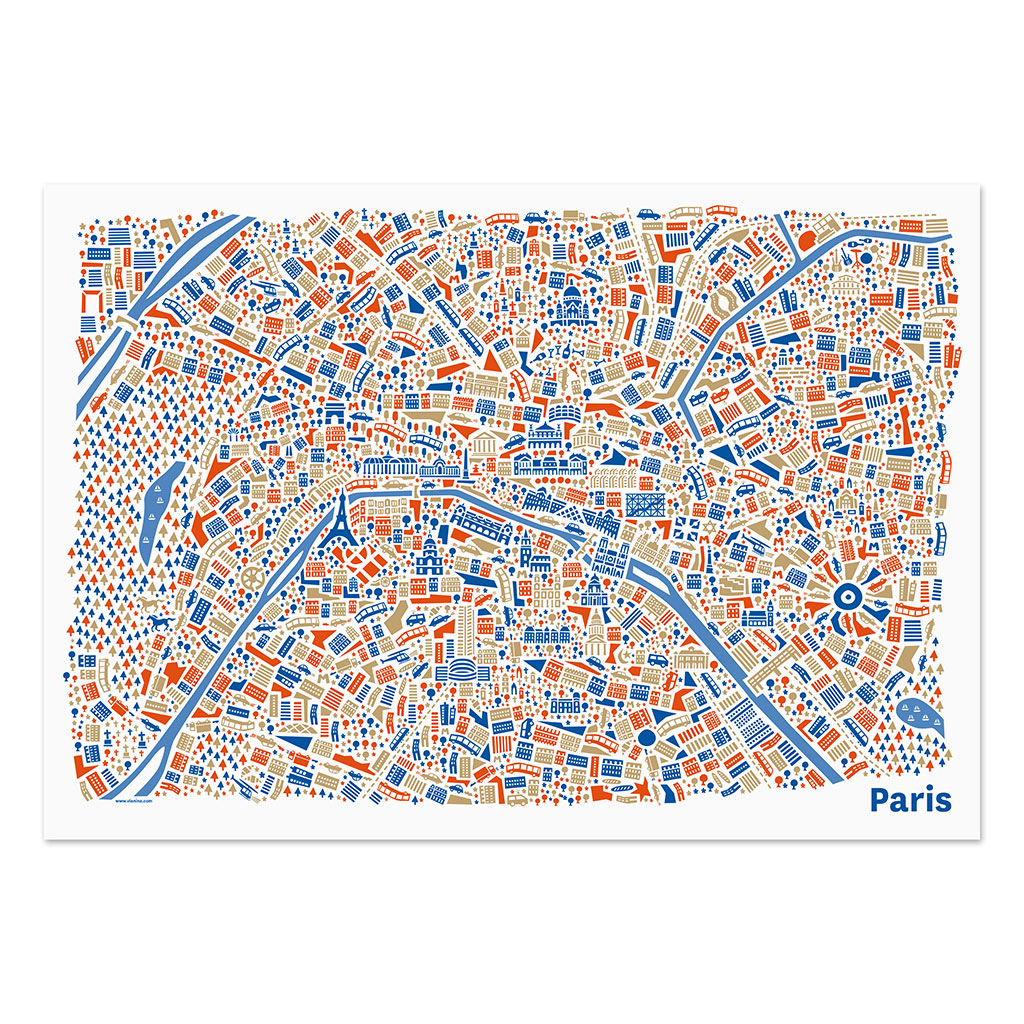 Paris Poster 50x70 cm von Vianina