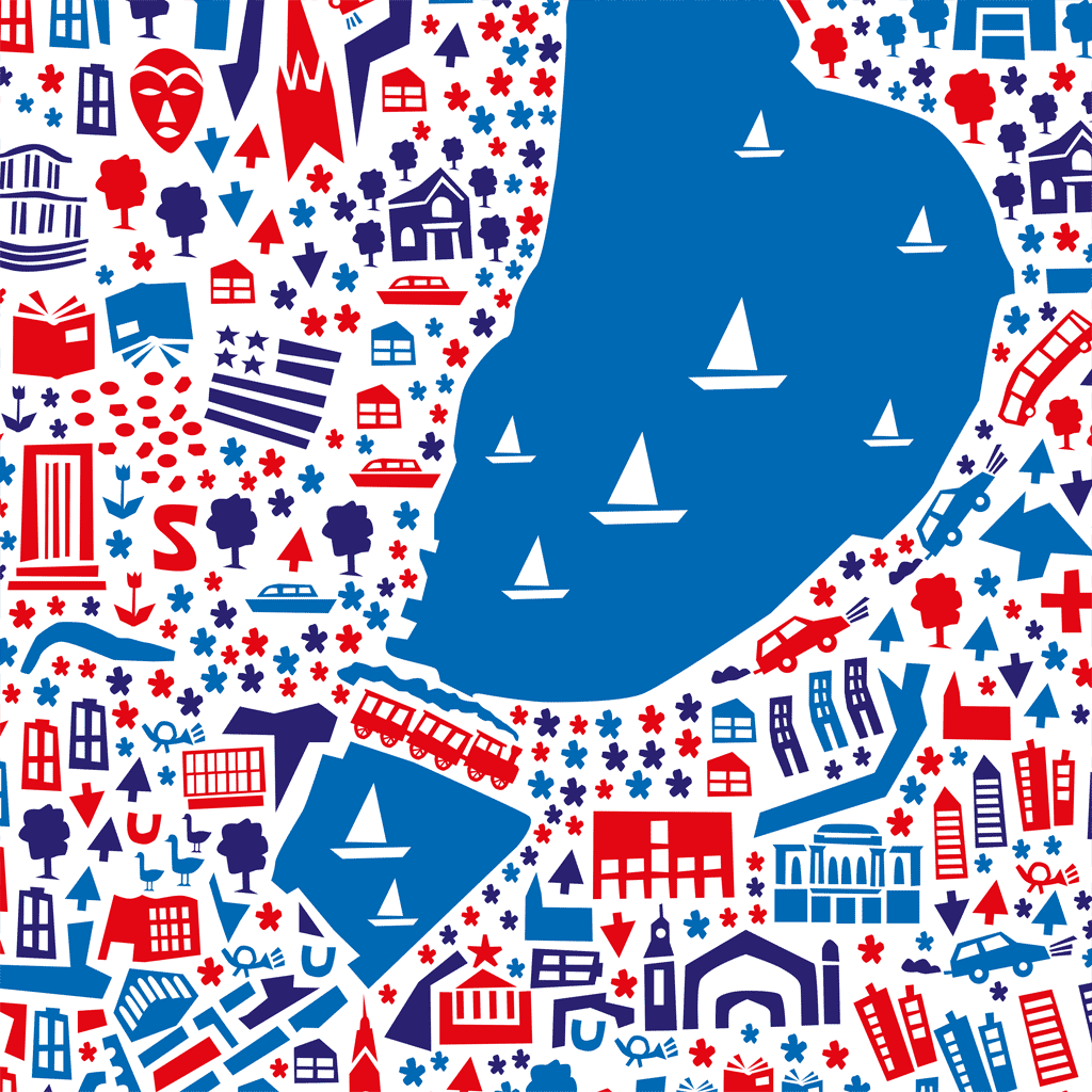 Hamburg Poster 70x100 von Vianina