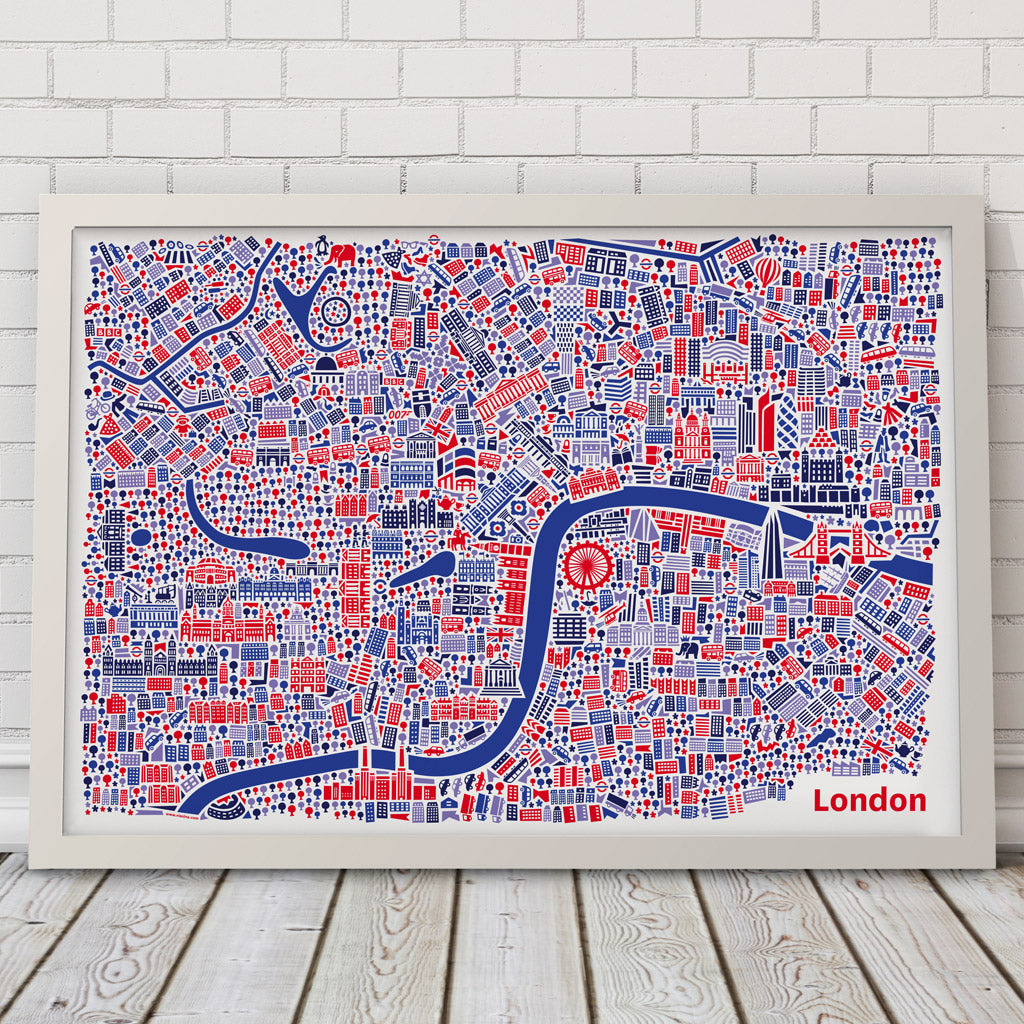 London Poster 50x70 cm von Vianina