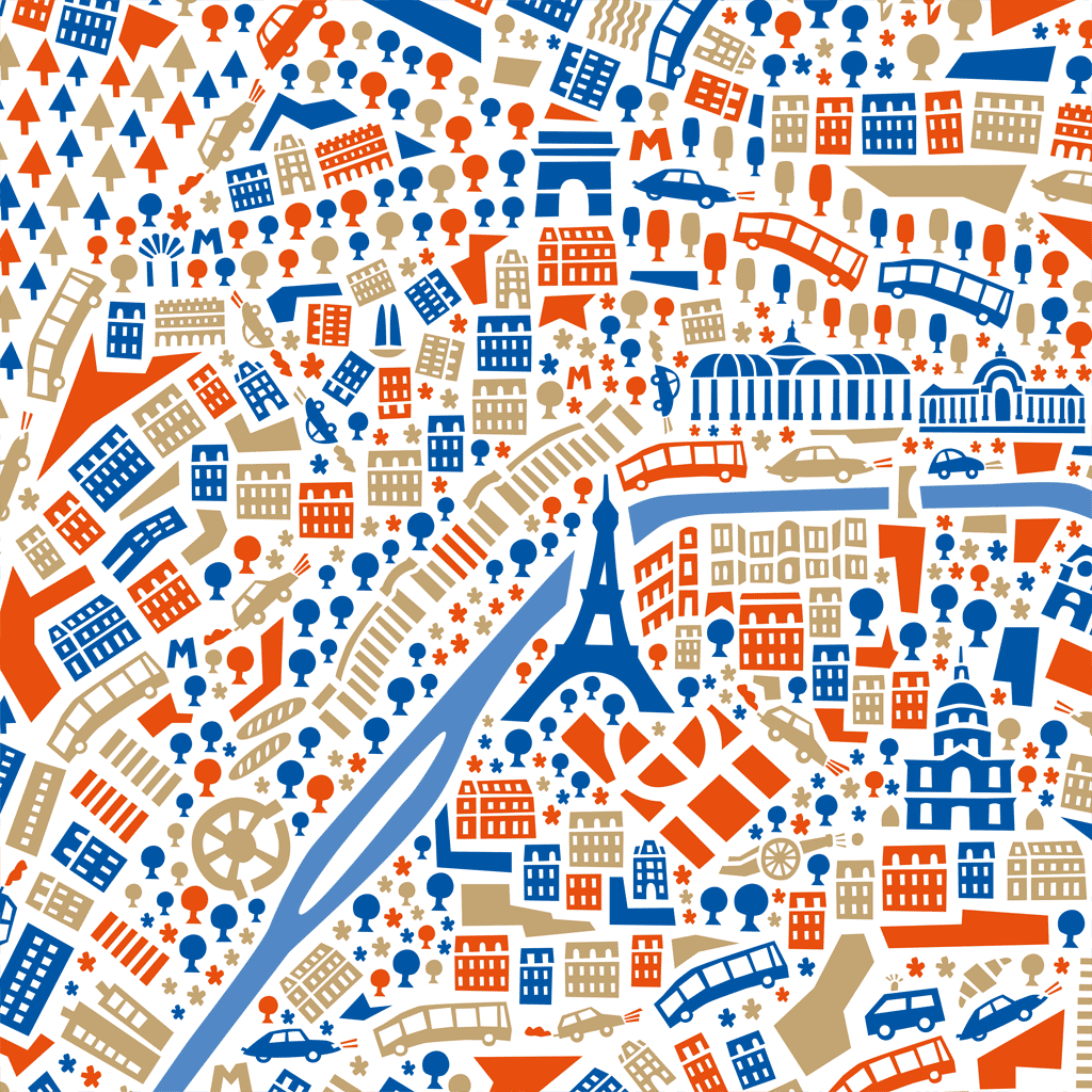 Paris Poster 50x70 cm von Vianina