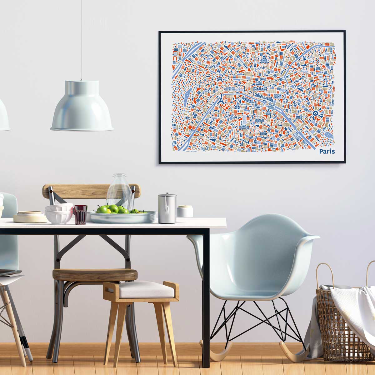 Paris Poster 70x100 cm von Vianina