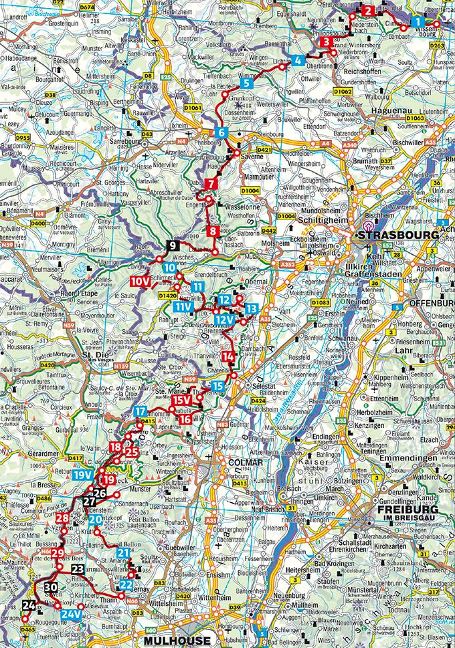 Vogesen-Durchquerung - Rother Wanderführer