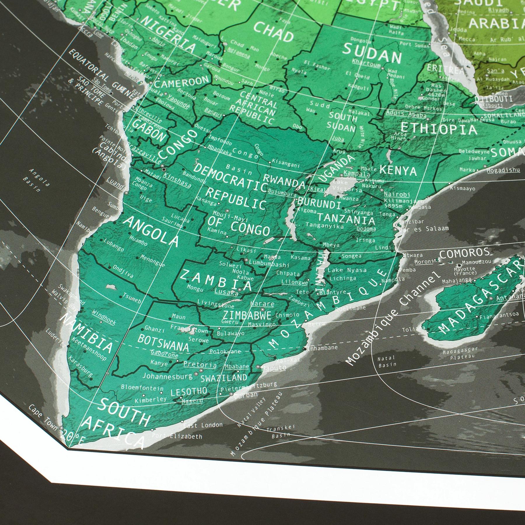W77 World Wide Angle Map - The Future Mapping Company