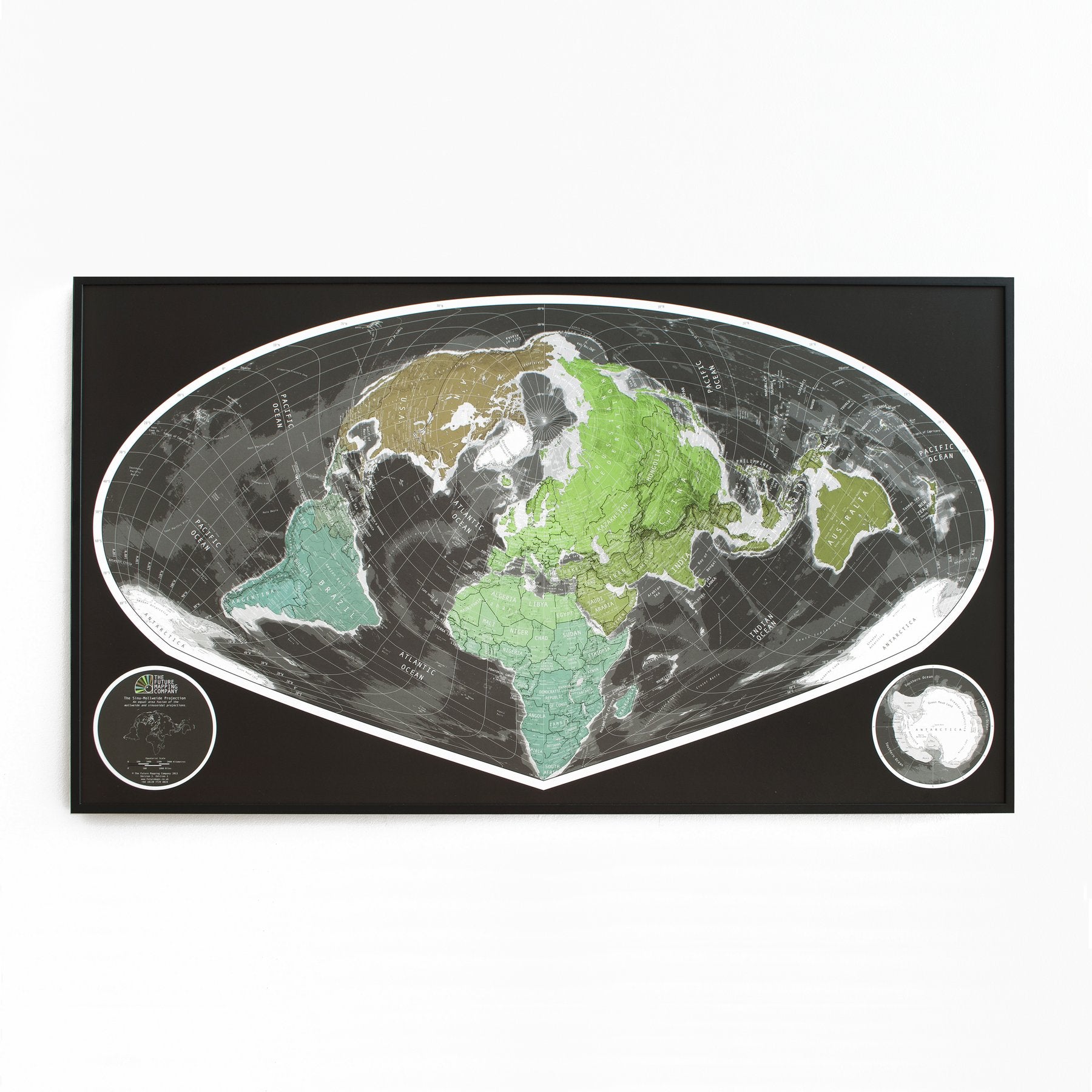 W77 World Wide Angle Map - The Future Mapping Company