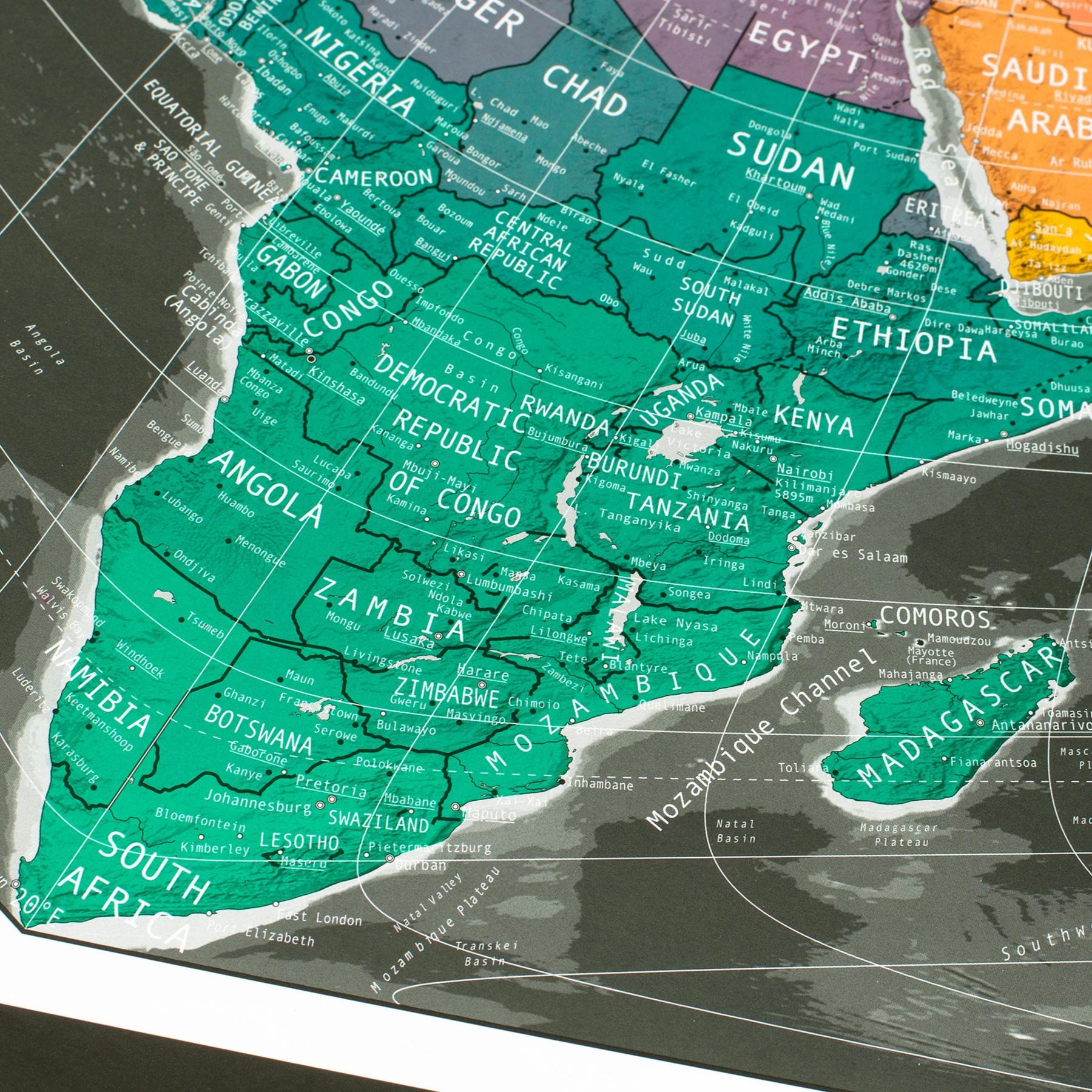 W78 World Wide Angle Map - The Future Mapping Company