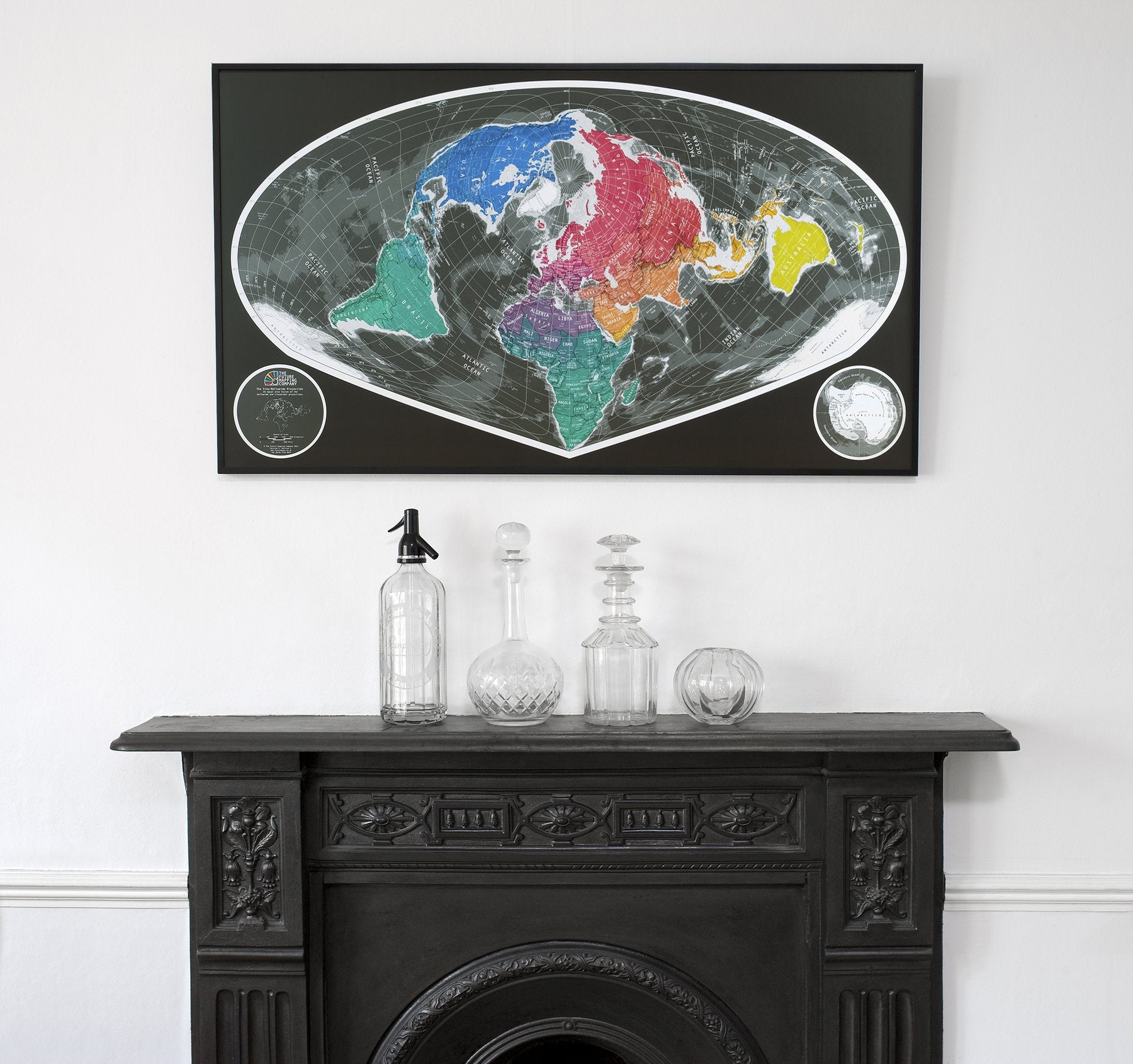 W78 World Wide Angle Map - The Future Mapping Company