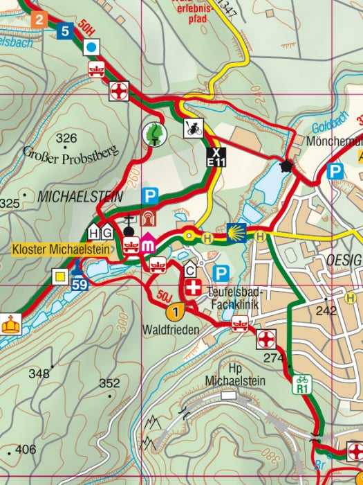 Blankenburg - Rad- und Wanderkarte 1:25.000