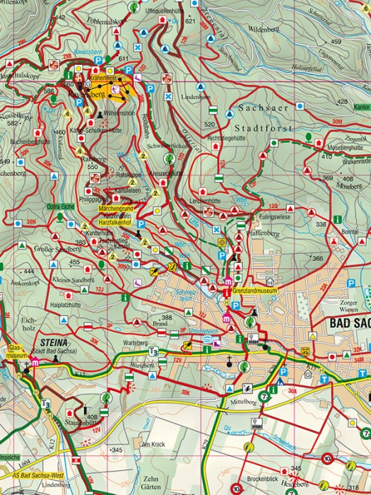 Bad Sachsa - Rad- und Wanderkarte 1:25.000