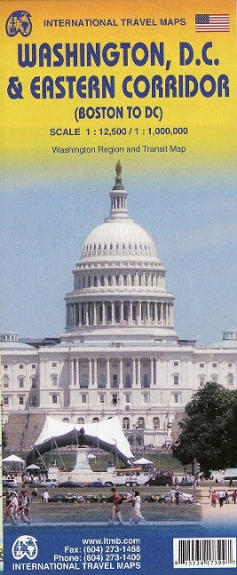 Washington DC / Ostküste USA - 1:12.500 / 1:1.000.000