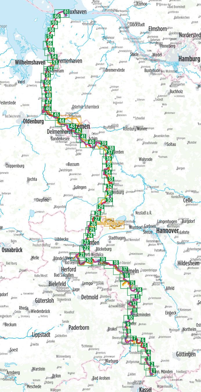 Weser-Radweg - Bikeline Radtourenbuch