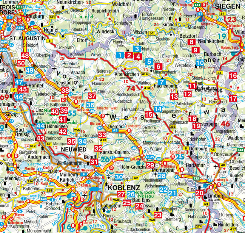 Westerwald - Rother Wanderführer