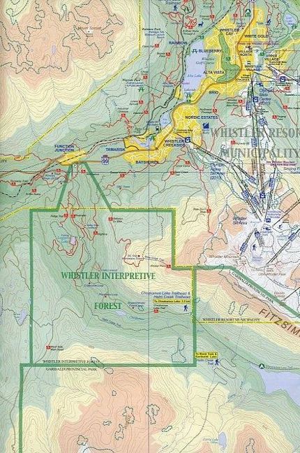 Whistler & Sea To Sky Highway - 1:50,000 / 1:185,000