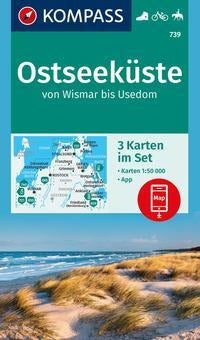 739 Ostseeküste von Wismar bis Usedom 1:50.000 - Kompass Wanderkartenset
