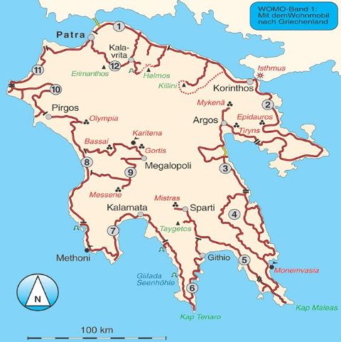Mit dem Wohnmobil auf die Peloponnes - WoMo