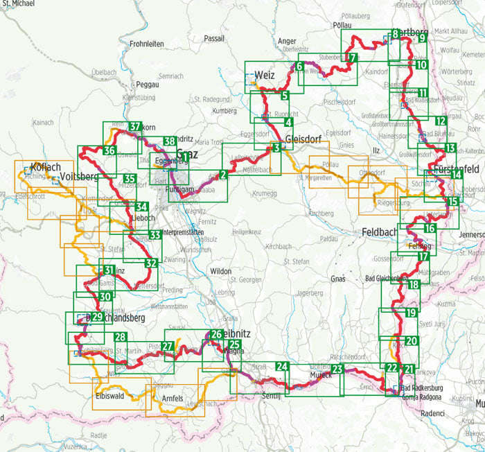 Weinland Steiermark Radtour - Bikeline Radtourenbuch