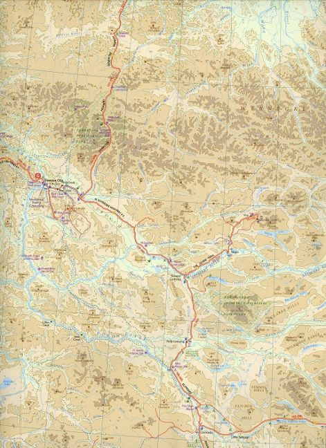 Yukon & British Columbia Nord 1:1.4 Mio / 1:1 Mio. - ITM Straßenkarte