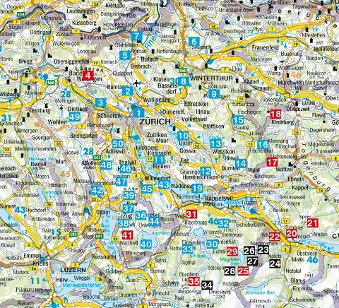 Zürichsee mit Zugerland - Rother Wanderführer