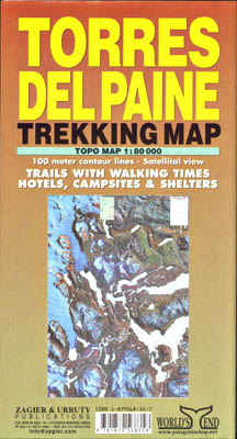 Torres del Paine Trekkingmap - 1:80.000