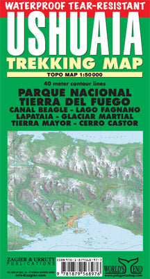 Ushuaia Trekking Map