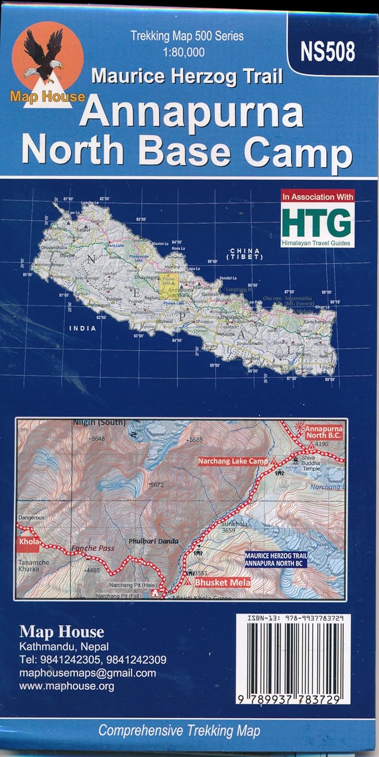 NA508 North Annapurna Base Camp 1:80.000 - Himalayan MapHouse