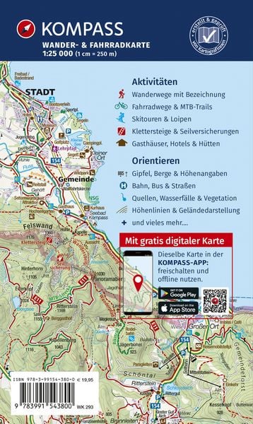 293 Dachsteingebirge, Schladminger Tauern - KOMPASS Wanderkarten-Set
