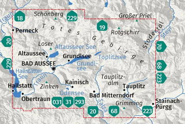 039 Ausseerland, Totes Gebirge 1:25.000