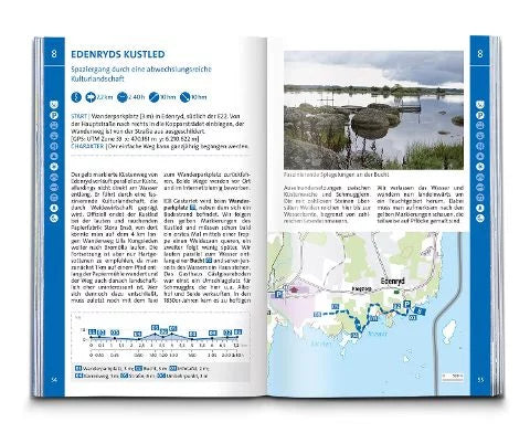 Schweden Süd und Mitte, Von Skåne bis Dalarna - Kompass Wanderführer