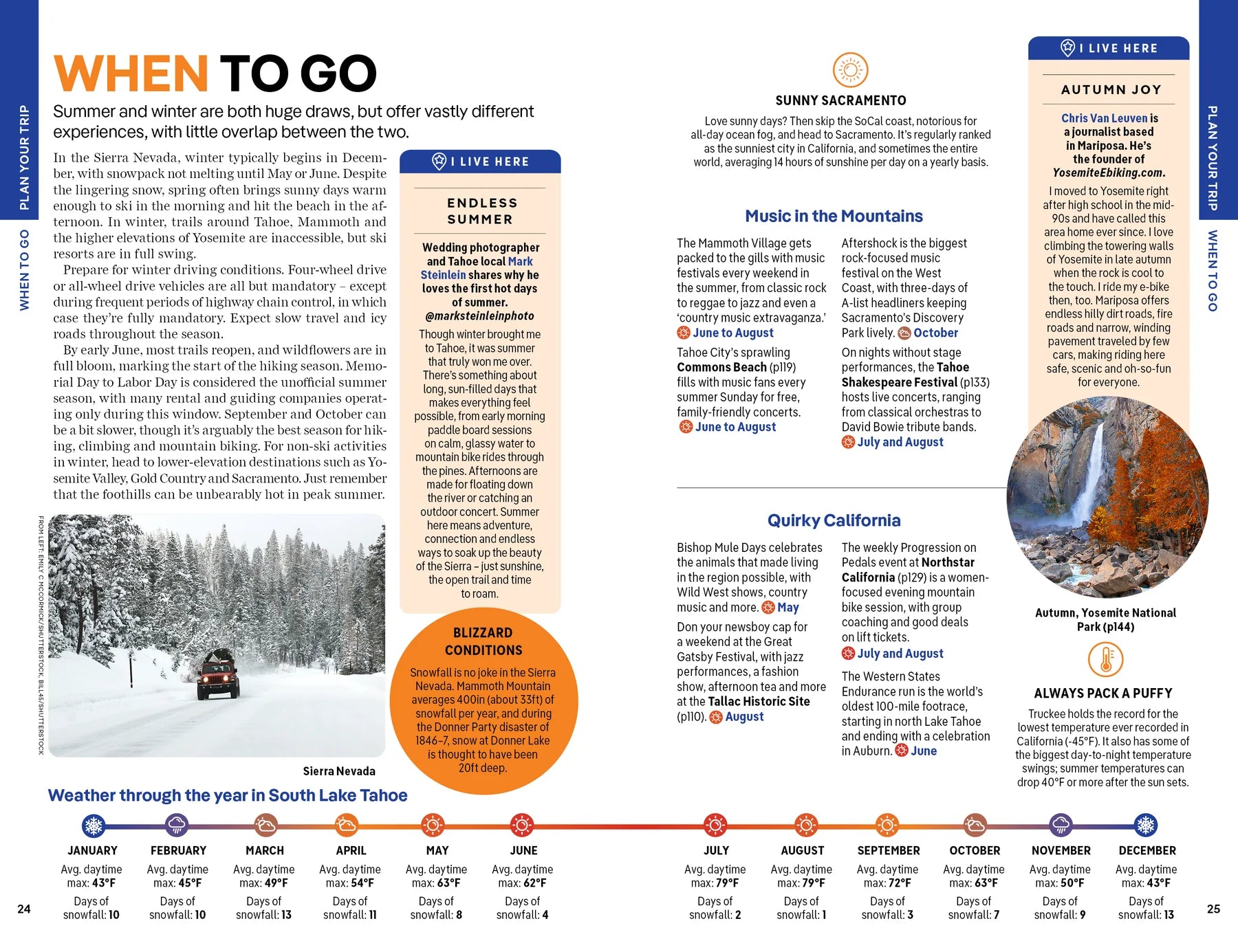 Lake Tahoe, Yosemite and Central California - Lonely Planet