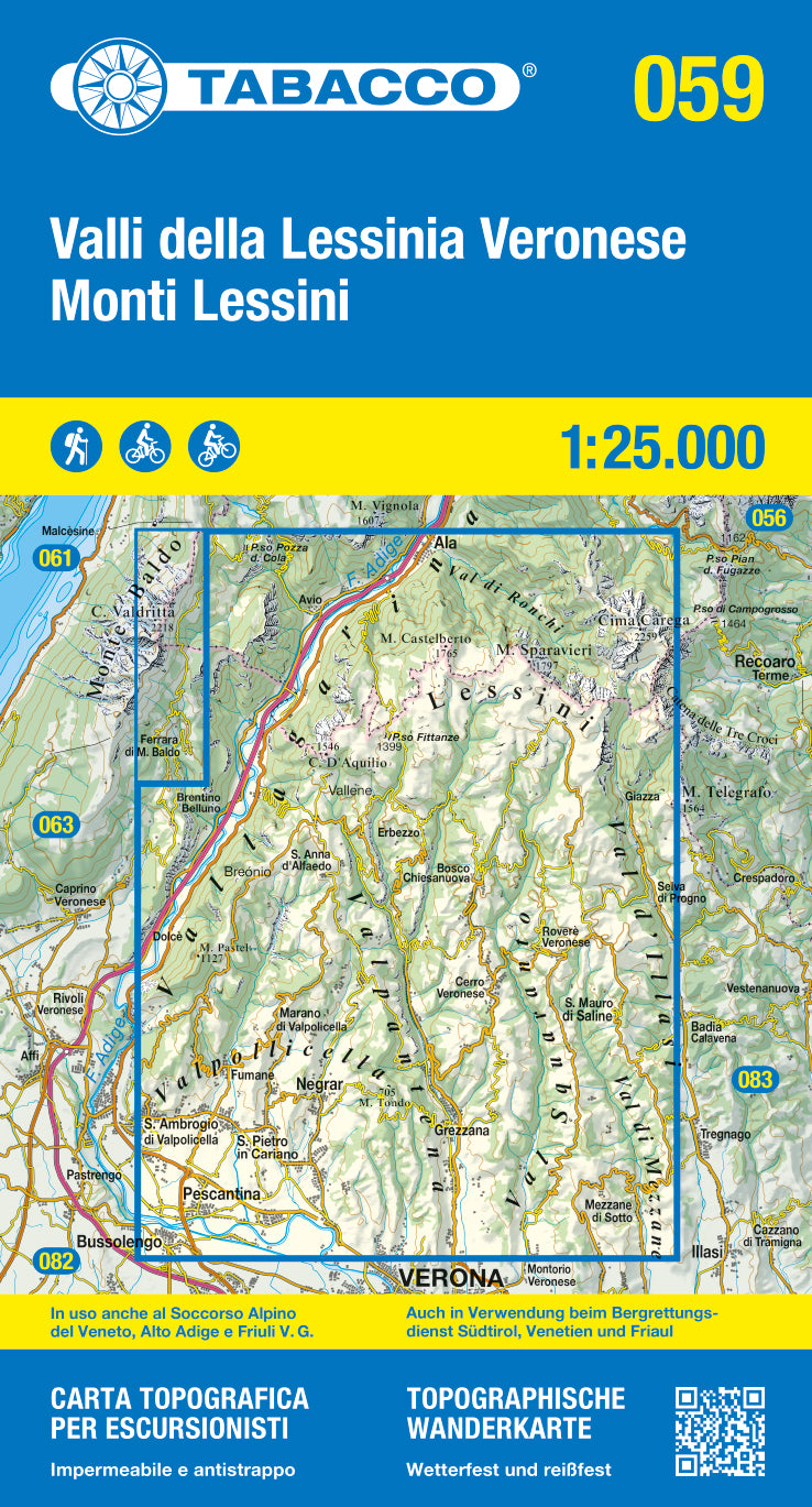 Tabacco Wanderkarten 1:25.000 (Alpen, Südtirol, Dolomiten)