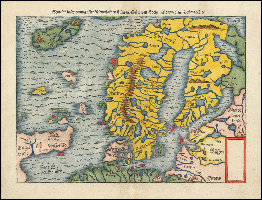 Skandinavien im Jahr 1550
