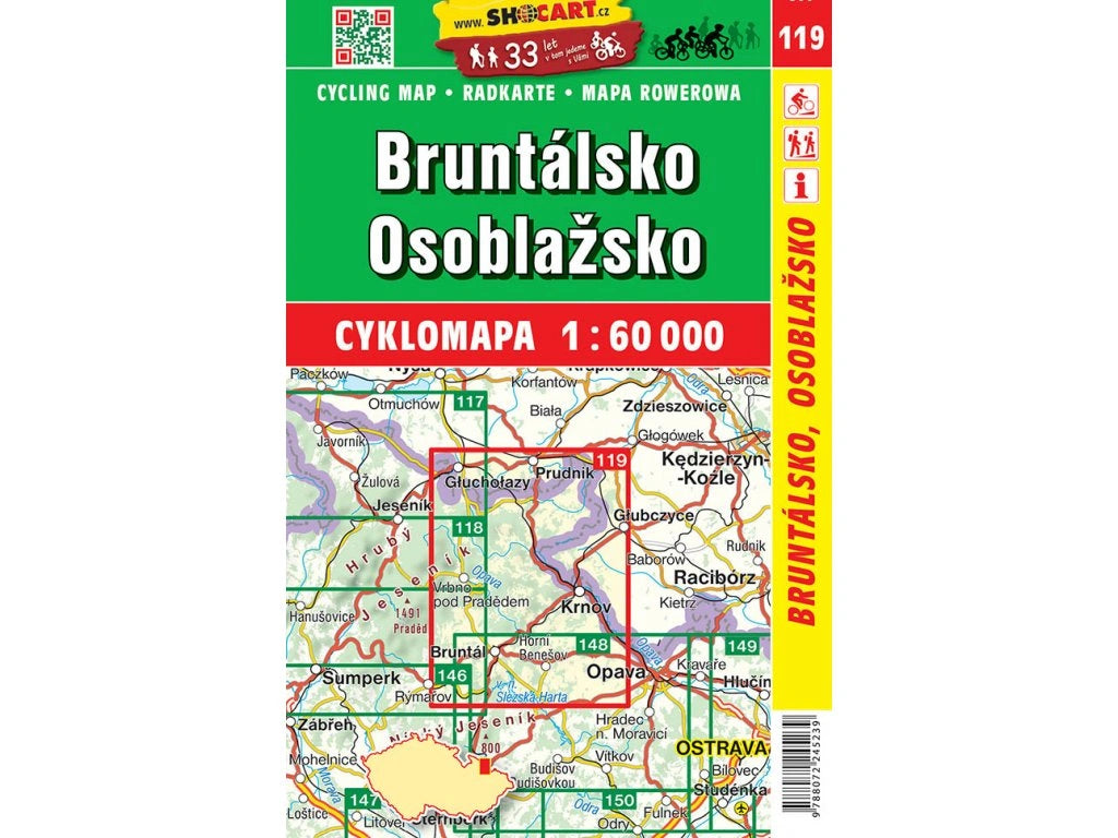 Tschechien / Slowakei 1:60.000 Fahrradkarten ShoCart