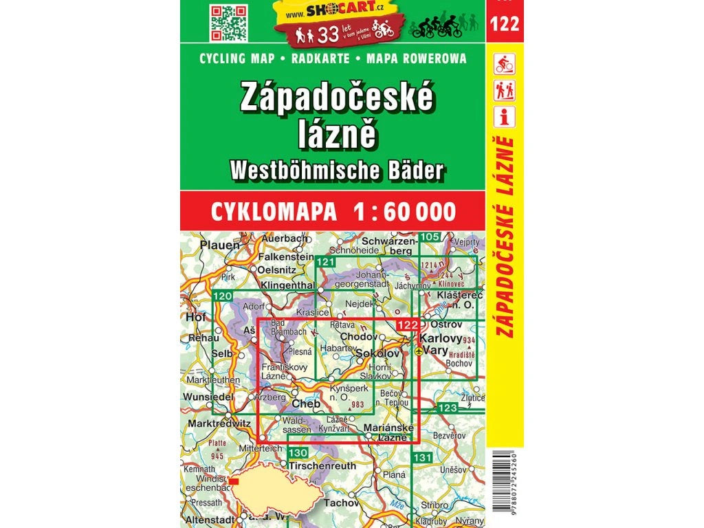 Tschechien / Slowakei 1:60.000 Fahrradkarten ShoCart